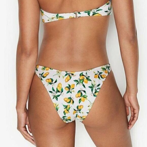 VICTORIA'S SECRET LEMON PRINT‎ BIKINI SWIM BOTTOM NWT - Picture 2 of 7